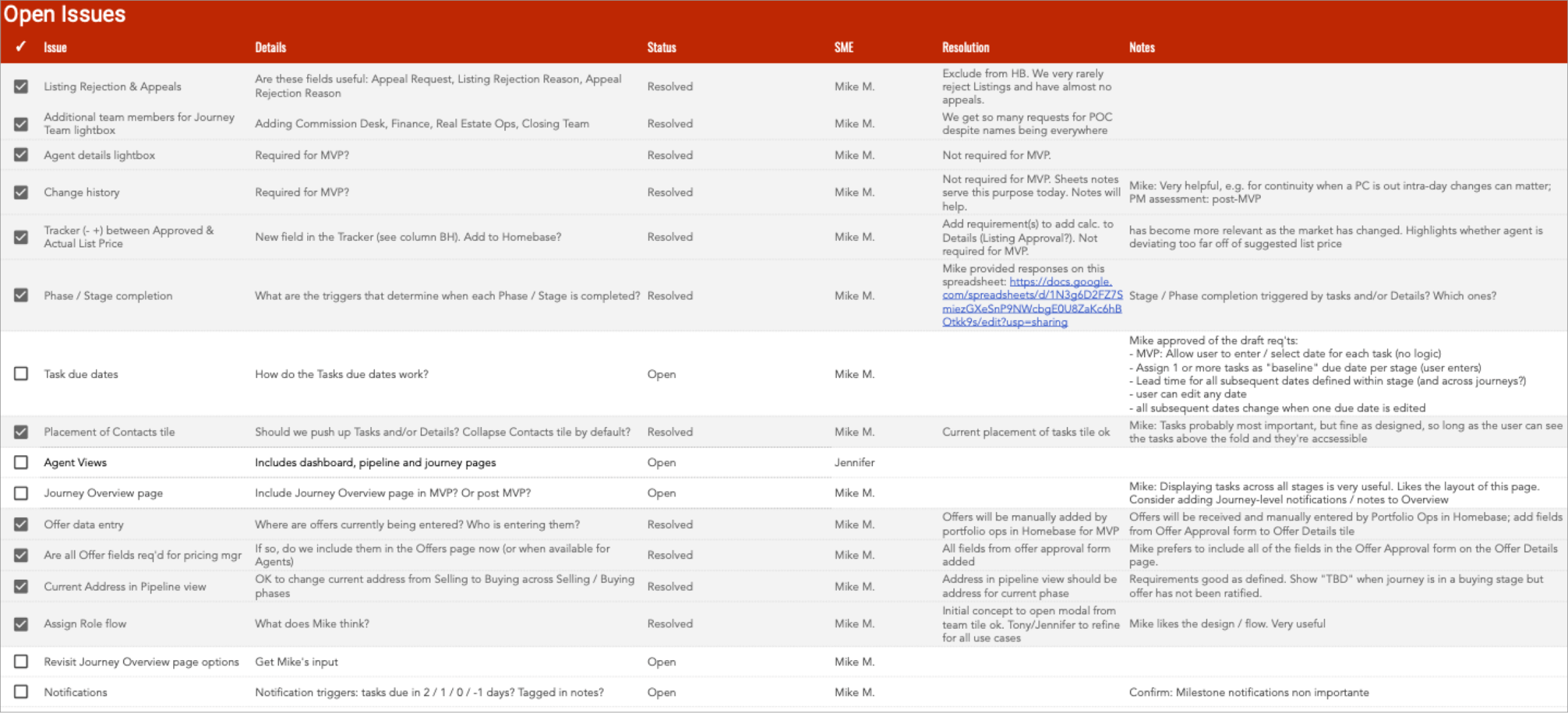 Tracking User Feedback
