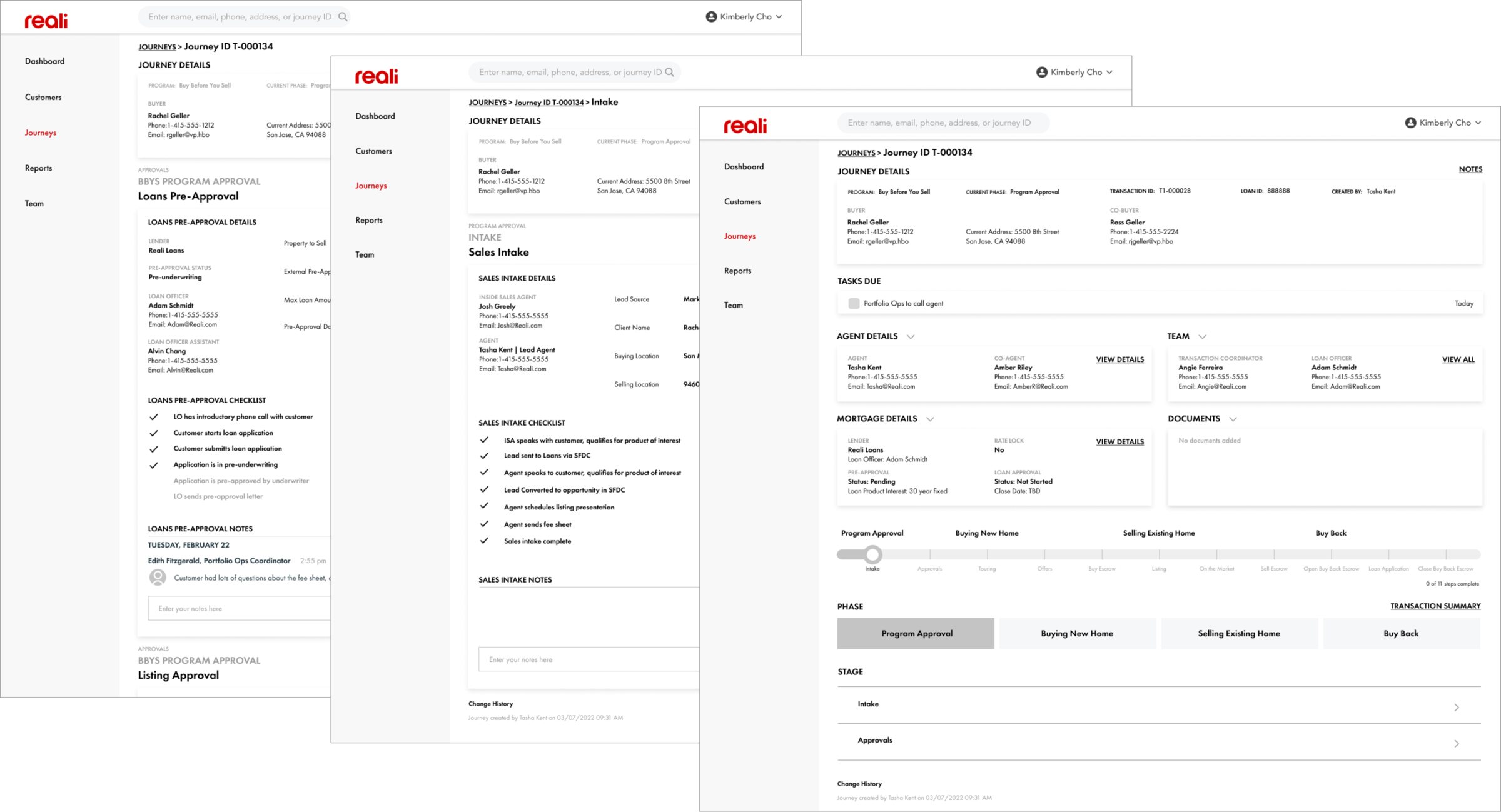 initial wireframes